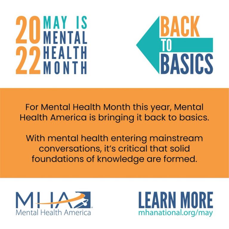 Mental Health Back to Basics MHA